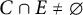 upper C intersection upper E not equals backslash emptyset