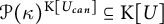 script upper P left parenthesis kappa right parenthesis Superscript normal upper K upper U Super Subscript c a n Baseline subset of or equal to normal upper K upper U