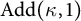 upper A d d left parenthesis kappa comma 1 right parenthesis
