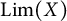 upper L i m left parenthesis upper X right parenthesis