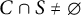 upper C intersection upper S not equals backslash emptyset