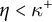eta less than kappa Superscript plus