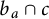 b Subscript a Baseline intersection c