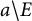 a divided by upper E