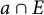 a intersection upper E
