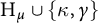 upper H Subscript mu Baseline union StartSet kappa comma gamma EndSet