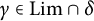 gamma element of upper L i m intersection delta