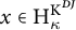 x element of upper H Subscript kappa Superscript upper K Super Superscript upper D upper J