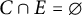 upper C intersection upper E equals backslash emptyset