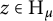 z element of upper H Subscript mu
