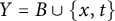 upper Y equals upper B union StartSet x comma t EndSet