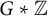 upper G asterisk double struck upper Z