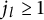 j Subscript l Baseline greater than or equals 1
