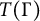 upper T left parenthesis upper Gamma right parenthesis