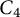 upper C 4