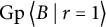 backslash operatorname upper G p left double angle bracket l e upper B vertical bar backslash colon r equals 1 right double angle bracket l e