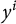 y Superscript i