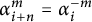 alpha Subscript i plus n Superscript m Baseline equals alpha Subscript i Superscript negative m