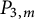 upper P Subscript 3 comma m