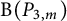 backslash operatorname upper B left parenthesis upper P Subscript 3 comma m Baseline right parenthesis