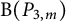 backslash operatorname upper B left parenthesis upper P Subscript 3 comma m Baseline right parenthesis