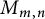upper M Subscript m comma n