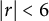 StartAbsoluteValue r EndAbsoluteValue less than 6