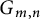 upper G Subscript m comma n