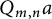 upper Q Subscript m comma n Baseline a