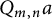 upper Q Subscript m comma n Baseline a
