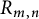 upper R Subscript m comma n
