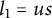 l 1 equals u s