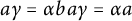 a gamma equals alpha b a gamma equals alpha a