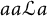 a a script upper L a
