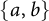 StartSet a comma b EndSet