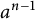 a Superscript n minus 1