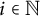 i element of double struck upper N