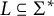 upper L subset of or equal to upper Sigma Superscript asterisk