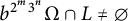 b Superscript 2 Super Superscript m Superscript 3 Super Superscript n Baseline upper Omega intersection upper L not equals empty set