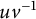 u v Superscript negative 1