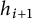 h Subscript i plus 1