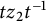 t z 2 t Superscript negative 1