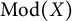backslash operatorname upper M o d left parenthesis upper X right parenthesis