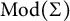 backslash operatorname upper M o d left parenthesis upper Sigma right parenthesis
