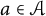 a element of script upper A