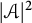StartAbsoluteValue script upper A EndAbsoluteValue squared