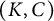 left parenthesis upper K comma upper C right parenthesis