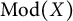 backslash operatorname upper M o d left parenthesis upper X right parenthesis