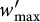 w Subscript max Baseline prime