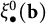 xi Subscript bullet Superscript 0 Baseline left parenthesis bold b right parenthesis